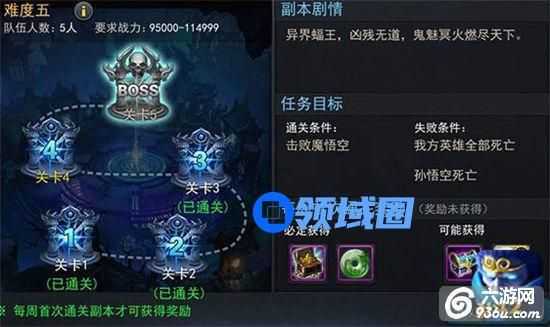《乱斗西游》实时副本五大难度通关玩法攻略