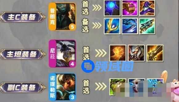 《云顶之弈手游》S9.5比尔船长阵容装备搭配