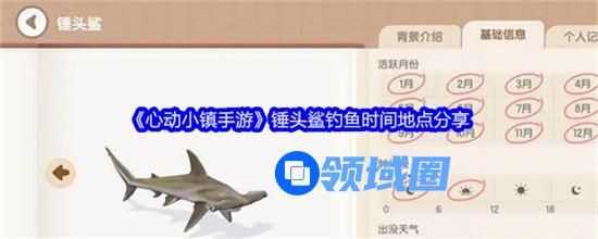 心动小镇手游锤头鲨容易钓吗 锤头鲨钓鱼时间点分享一览