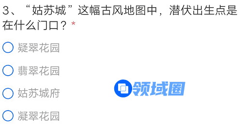 CF手游姑苏城地图潜伏者出生点是在什么门口