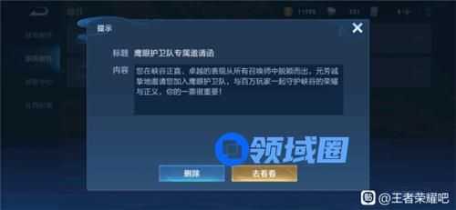 王者荣耀鹰眼护卫队邮件删除了怎么办