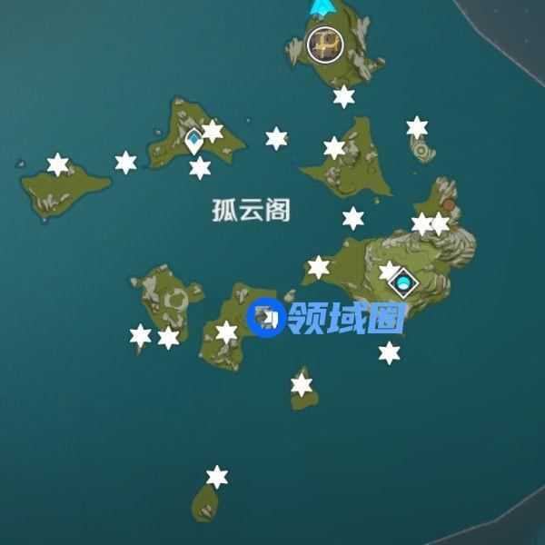 原神云来瀚海孤云攫星全收集攻略，孤云阁20个陨星碎屑位置汇总[多图]图片2