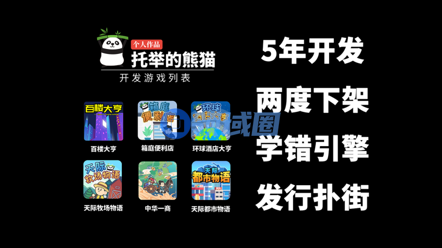 学错引擎、游戏下架、自己发行扑街......一个平凡开发者的5年记录